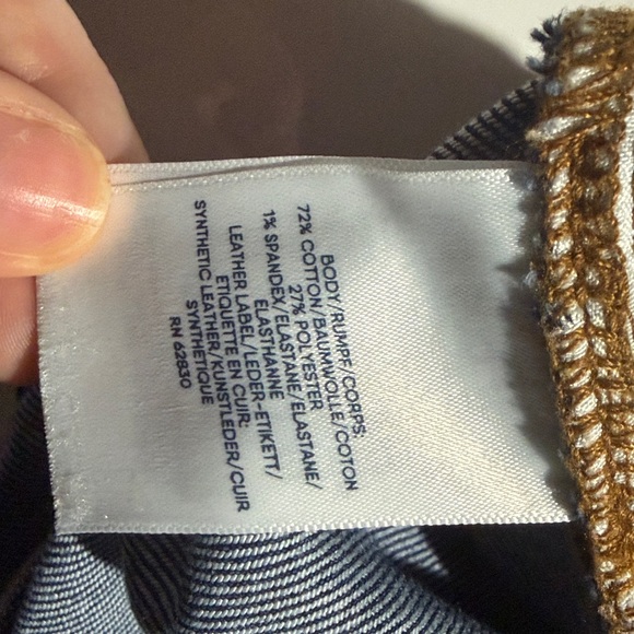 Lands' End Women's High Rise Wide Leg Dark Blue Jeans Size 18W - Picture 14 of 14